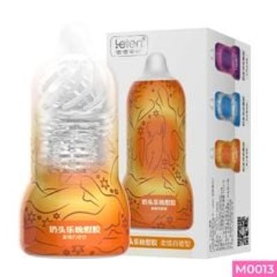 Âm đạo giả cầm tay Leten Nipple Sucking Cup Organge Mini hình núm vú trong suốt 335828