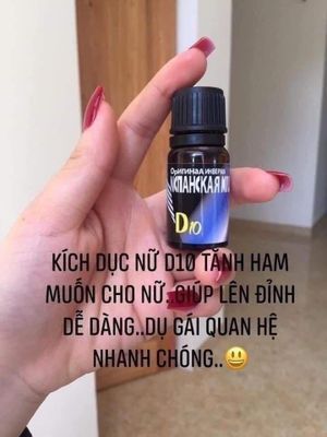 Lọ nước 10ml D 10Nga TCSL nữ che tên 670187