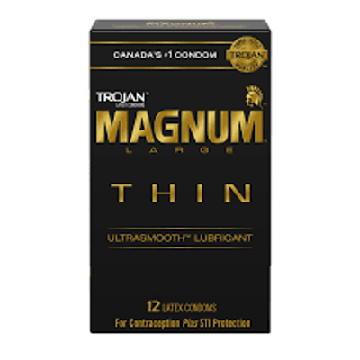 Bao cao su sieu mỏng size lớn Trojan Magnum Thin | Hộp 12 cái