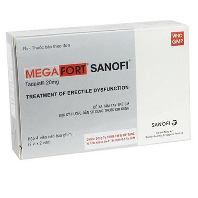Viên uống hỗ trợ phái mạnh tăng bản lĩnh đàn ông Megafort Sanofi hộp 2 vỉ x 2 viên