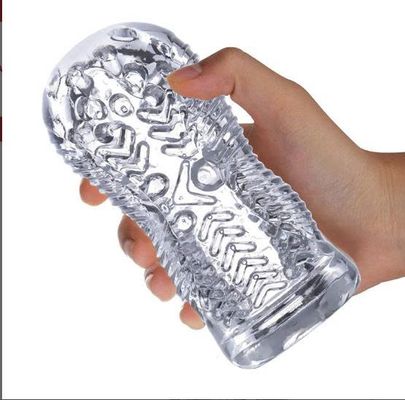 Cốc thủ dâm silicon trong suốt siêu gân gai size lớn