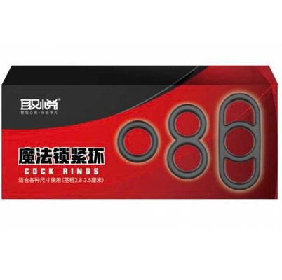 Vòng đeo dương vật cao cấp Magic Cock Ring bộ 3 vòng đơn đôi – ba