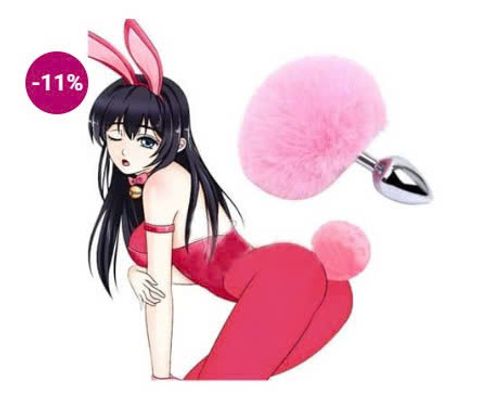 Đuôi Thỏ Lông Nhung Siêu Mềm Siêu Sexy Gợi Tình (HM17)