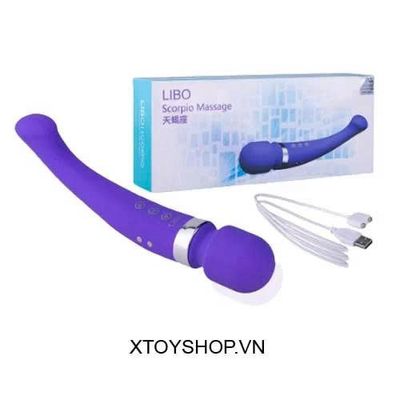 Chày Rung LIBO Scorpio Mát Xa 2 Đầu Sạc Điện Cao Cấp (CR06) Chính Hãng