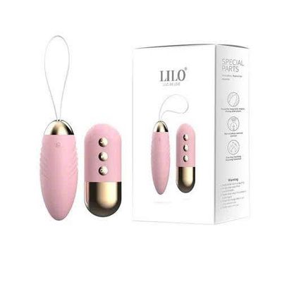 Trứng Rung LILO Tỏa Nhiệt – Điều Khiển Từ Xa Bằng Remote Màu Hồng Pastel Chính Hãng