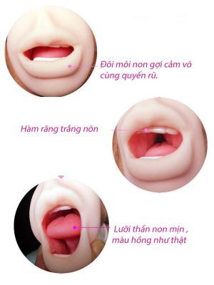 Búp Bê Hình Miệng Thủ Dâm 3D Siêu Thật