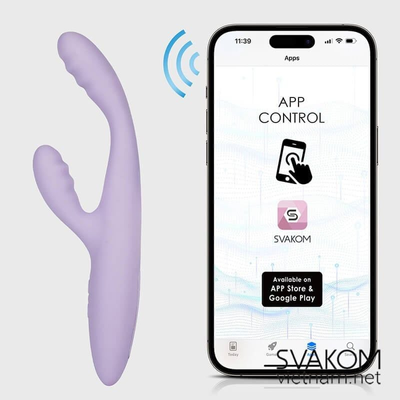 SVAKOM Cici+ 2 - Cici 2 Plus - Que Rung Nữ Có Sưởi Ấm Điều Khiển Bằng Điện thoại Chính hãng