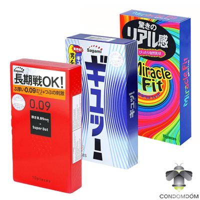 Combo 32 chiếc bao cao su Sagami gai toàn thân, ôm sát
