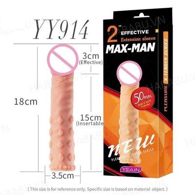 Bao cao su đôn dên Max-Man tăng kích thước chính hãng 345208