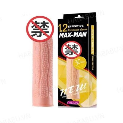 Bao cao su đôn dên Max-Man tăng kích thước Cao Cấp Có Hạt