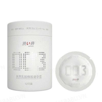 Bao cao su siêu mỏng Drywell Ultra Thin Pro 003 hộp 12 chiếc chính hãng