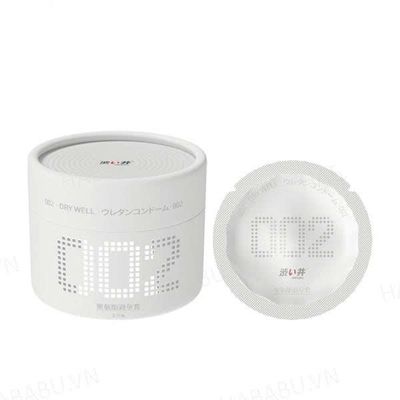Bao cao su siêu mỏng DryWell Super Thin PU 002 3 chiếc chính hãng