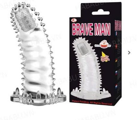 Bao cao su đôn dên Brave Man Gai rung đầu tăng kích thước chính hãng