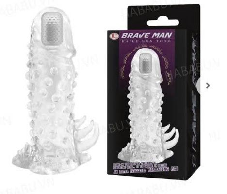 Bao cao su đôn dên Brave Man Bi rung đầu tăng kích thước chính hãng