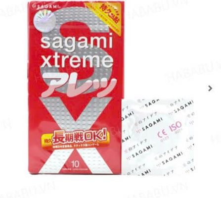 Bao cao su Sagami Feel Long hộp 10 chiếc kéo dài thời gian chính hãng
