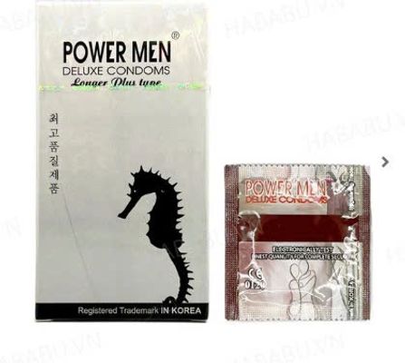 Bao cao su Powermen Longer Plus hộp 12 chiếc kéo dài thời gian chính hãng
