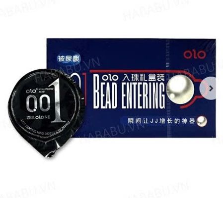 Bao cao su tăng khoái cảm Olo Đầu Bi hộp 10 chiếc Bead Entering chính hãng