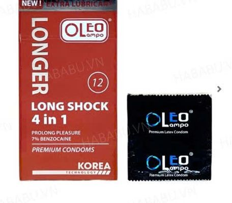 Bao cao su kéo dài thời gian Oleo Lambo 4in1 hộp 12 chiếc chính hãng 345711
