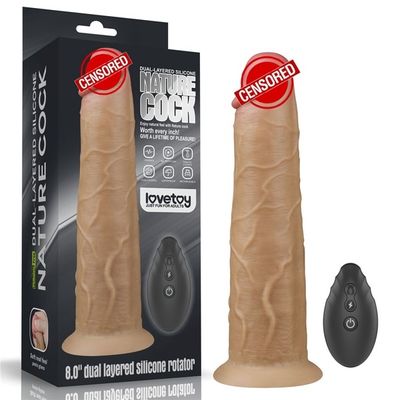 Dương vật giả hít tường Lovetoy Nature Cock 8 Inch remote chính hãng