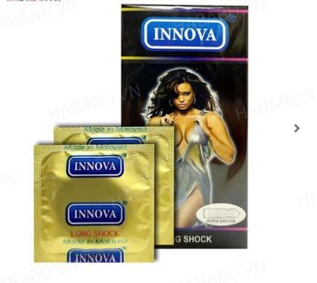 Bao cao su Innova Long Shock hộp 12 chiếc kéo dài thời gian chính hãng 345787