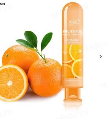 Gel tạo trơn Fruits Fun Orange chai 80ml chính hãng