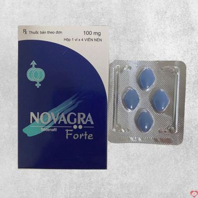 Viên uống hỗ trợ phái mạnh tăng bản lĩnh đàn ông Novagra Forte 100mg 4 Viên Ấn Độ chống xuất tinh sớm