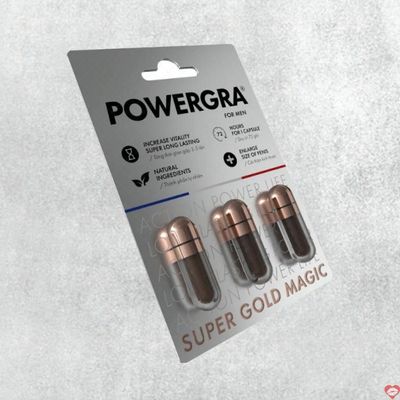 Viên uống hỗ trợ phái mạnh tăng bản lĩnh đàn ông Powergra For Men 3 Viên tăng kích thước 
