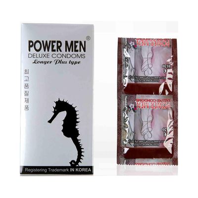 Bao cao su Powermen Bạc hộp 12 cái siêu kéo dài thời gian gân gai