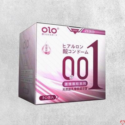 Bao cao su OLO 0.01 Zero Hồng siêu mỏng nhiều hạt 