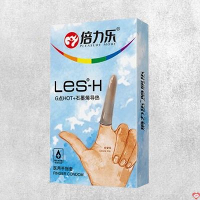 Bao cao su ngón tay Beilile Les-H hộp 8 cái nóng ấm kích thích