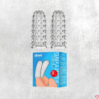 Bao cao su 2 ngón tay Aichao gai lớn Hộp 2 cái Siêu mềm mại