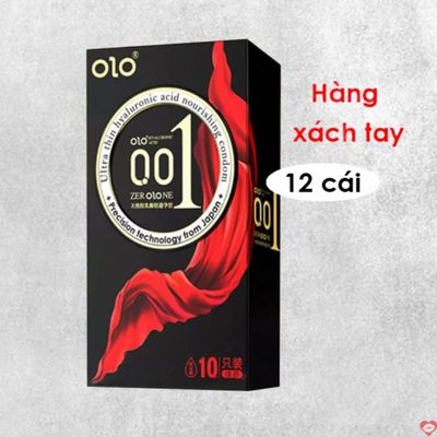 Bao cao su Olo thin 0.01 đen siêu mỏng ôm sát an toàn cao cấp