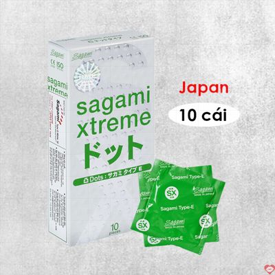 Bao Cao Su Sagami Gân Gai Xtreme Dots - Hộp 10 Cái Giá Tốt