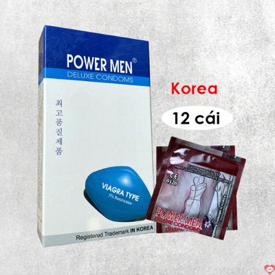 Bao cao su siêu mỏng Powermen Viagra Type kéo dài thời gian dùng an toàn