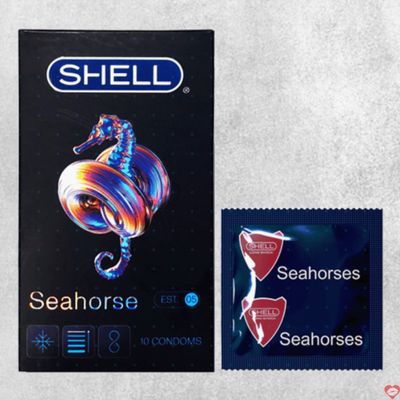 Bao cao su Shell Seahorse Kéo dài thời gian Hộp 10 cái 349214