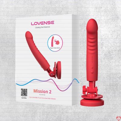 Dương vật giả Lovense Mission 2 rung thụt đa chế độ điều khiển app