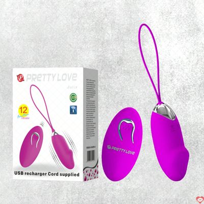 Trứng rung sạc điện 12 chế độ không dây Pretty Love Julia tiện lợi