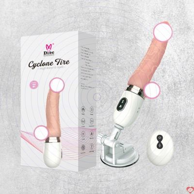 Dương vật giả CyClone Fire xoay ngoáy, tự động toả nhiệt, gắn tường tiện lợi Chính Hãng
