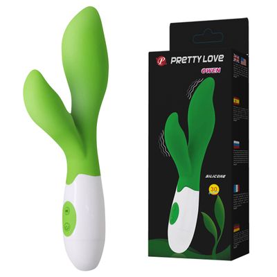 Máy Massage Hỗ Trợ Tăng Khoái Cảm Nam Nữ Có Nhánh Màu Xanh Pretty Love Owen Chính Hãng