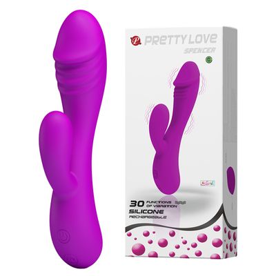 Máy Massage Hỗ Trợ Tăng Khoái Cảm Nam Nữ Rung Có Nhánh Pretty Love Spencer Chính Hãng