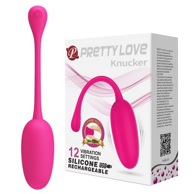 Trứng Rung Massage Hỗ Trợ Tăng Khoái Cảm Nam Nữ Pretty Love Knucker Đỏ Chính Hãng