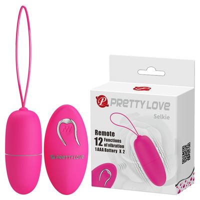 Trứng Rung Hỗ Trợ Tăng Khoái Cảm Nam Nữ Pretty Love Selkie Hồng Chính Hãng