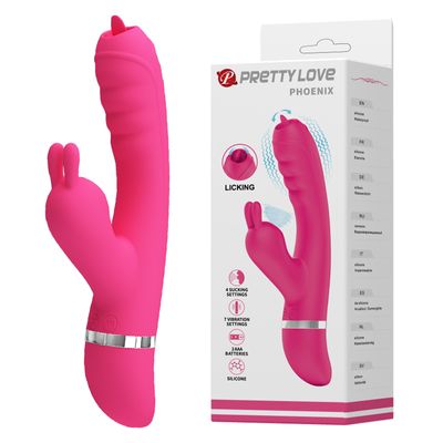 Máy Massage Hỗ Trợ Tăng Khoái Cảm Nam Nữ Pretty Love Phoenix Hồng Chính Hãng