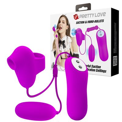 Trứng Rung Hỗ Trợ Tăng Khoái Cảm Nam Nữ Pretty Love Suction and vibro-Bullets Chính Hãng