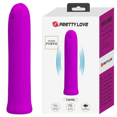 Máy Massage Hỗ Trợ Tăng Khoái Cảm Nam Nữ Rung Có đầu Gợn Điểm Nối Pretty Love Super Power Curtis Chính Hãng