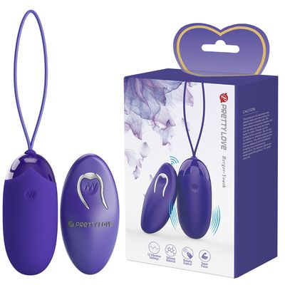 Trứng Rung Hỗ Trợ Tăng Khoái Cảm Nam Nữ Pretty Love Berger-Youth Màu Xanh Tím Chính Hãng