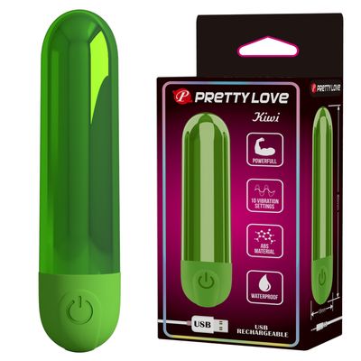 Trứng Rung Hỗ Trợ Tăng Khoái Cảm Nam Nữ Pretty Love Kiwi Xanh Lá Chính Hãng