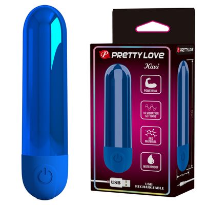 Trứng Rung Hỗ Trợ Tăng Khoái Cảm Nam Nữ Pretty Love Kiwi Xanh Biển Chính Hãng