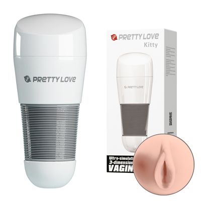 Âm Đạo Giả Nhiều Chế Độ Hỗ Trợ Tăng Khoái Cảm Nam Nữ Pretty Love Kitty Trắng 01 Chính Hãng