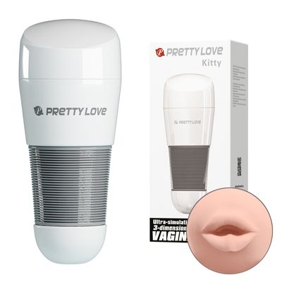 Âm Đạo Giả Nhiều Chế Độ Hỗ Trợ Tăng Khoái Cảm Nam Nữ Pretty Love Kitty Trắng 03 Chính Hãng